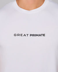 White Bamboo Casual Slim Fit, front on-model