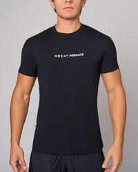 Black Bamboo Casual Slim Fit, front on-model